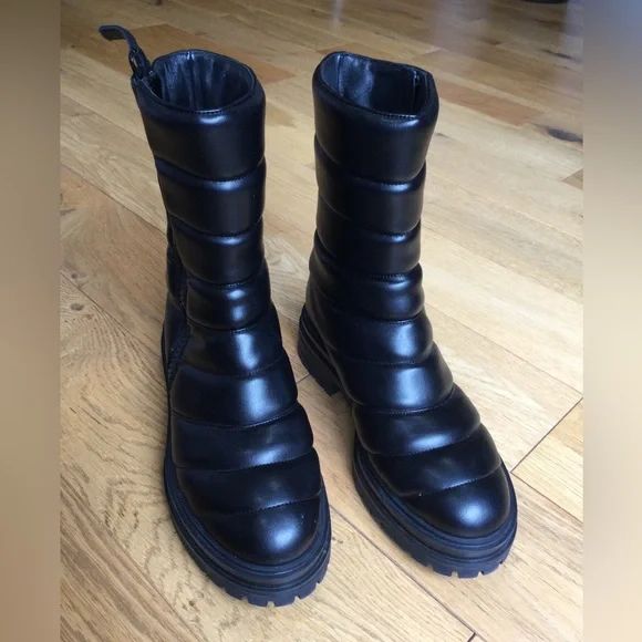 Gianvito Rossi Quilted combat boots - Picture 3 of 7